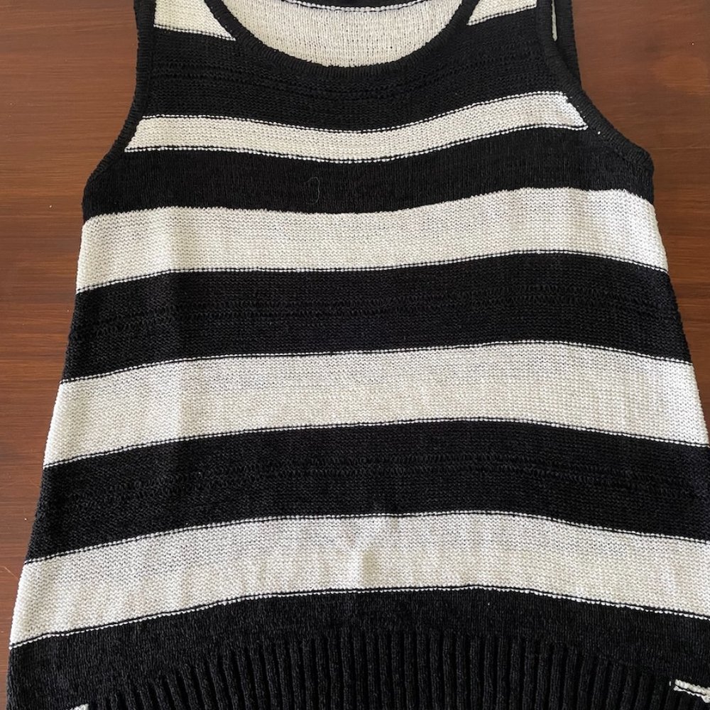 Cable & Gauge Striped Knit Top